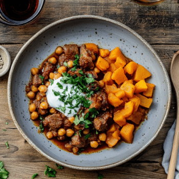 Spiced Lamb With Roasted Butternut Squash