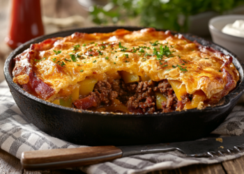 Bacon Cheeseburger Pot Pie