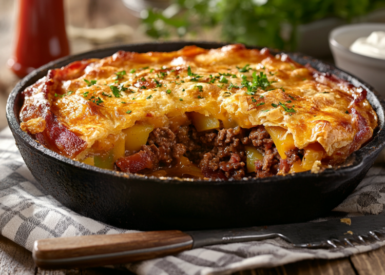 Bacon Cheeseburger Pot Pie