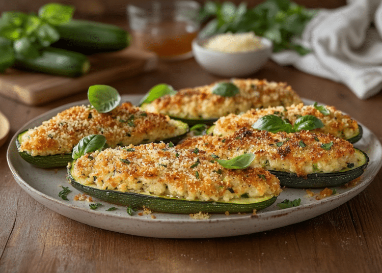 Chicken-Stuffed Zucchini Boats