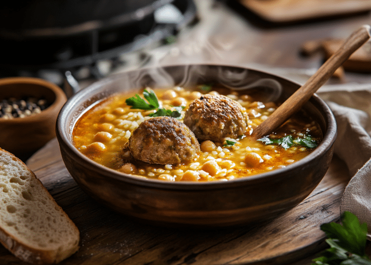 Persian Soup With Gondi