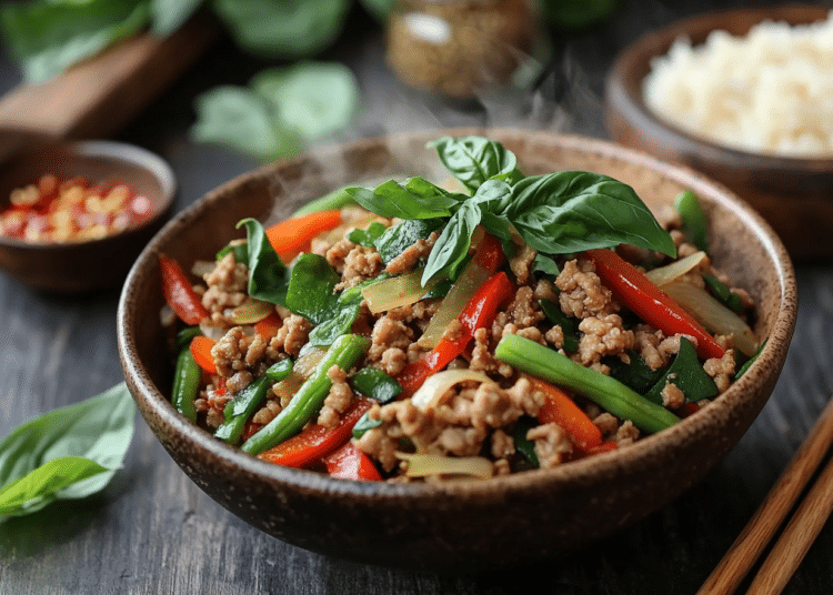 Authentic Thai-Style Ground Turkey Stir Fry 1 Authentic Thai-Style Ground Turkey Stir Fry