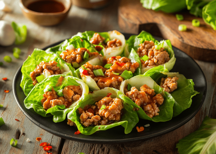 Healthy Turkey Lettuce Wraps 1 Healthy Turkey Lettuce Wraps