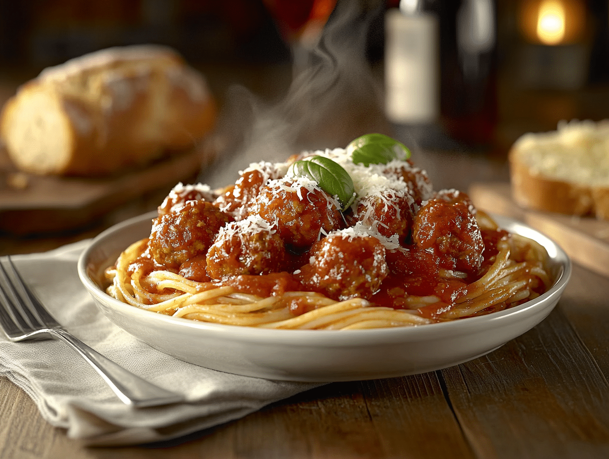 Savoury Spaghetti And Turkey Meatballs
