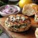 Appetizing Feta Arugula Turkey Burgers