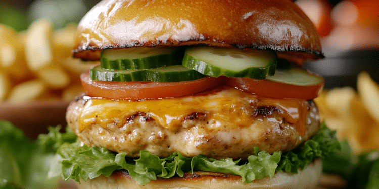 Healthy Homemade Chicken Burger