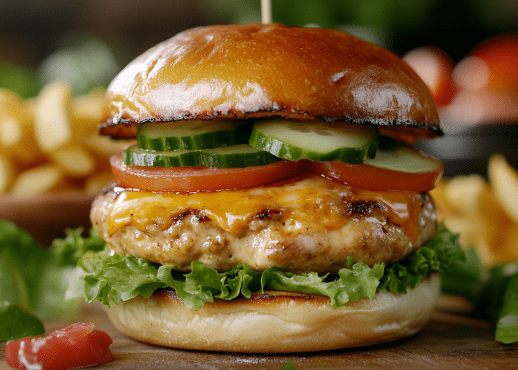 Healthy Homemade Chicken Burger