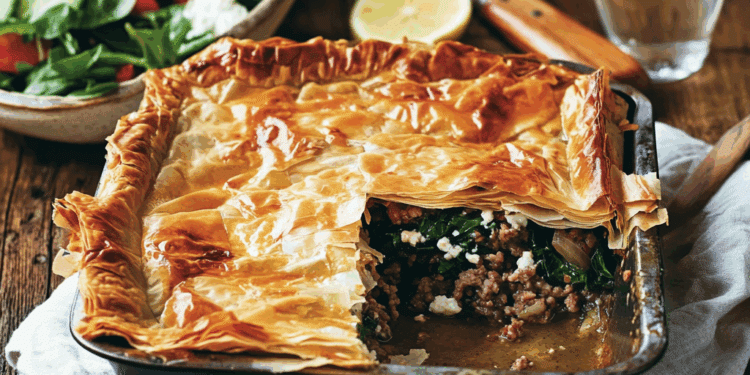 Delicious Lamb And Spinach Filo Pie 5 Delicious Lamb And Spinach Filo Pie
