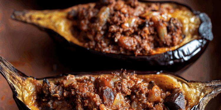 Stuffed Aubergine