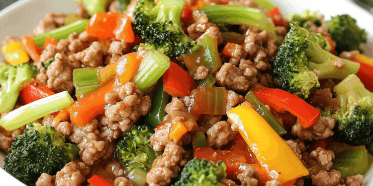 Healthy Ground Turkey Chop Suey 2 Turkey Chop Suey