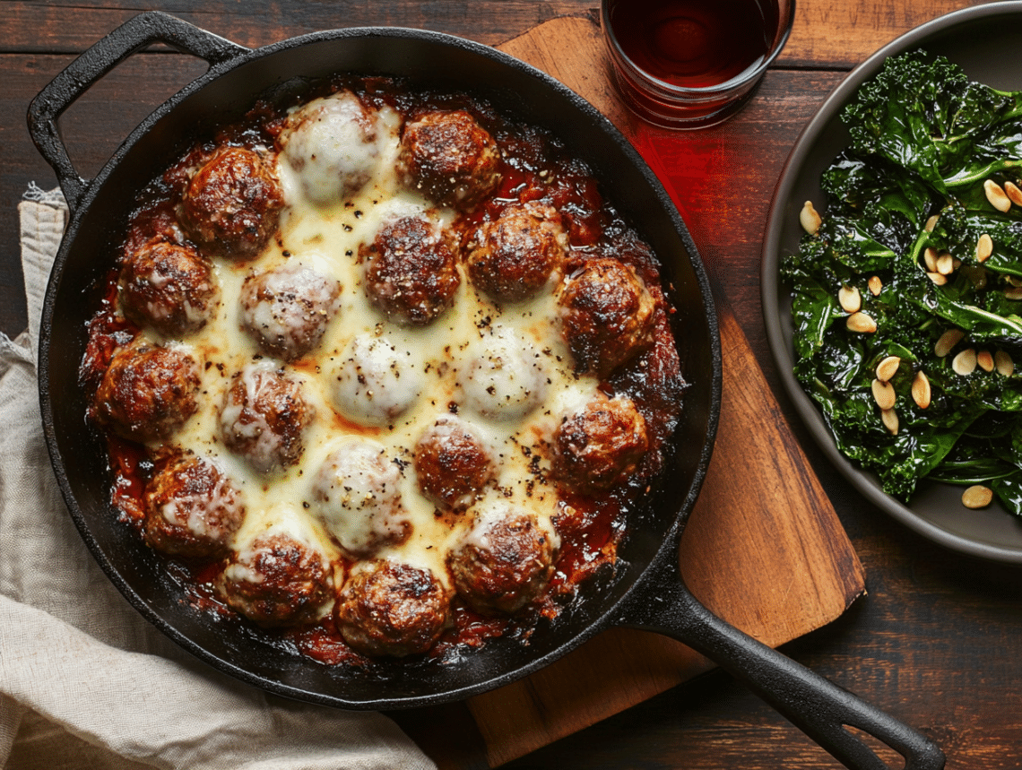 Delicious Meatball And Balsamic Beetroot Bake