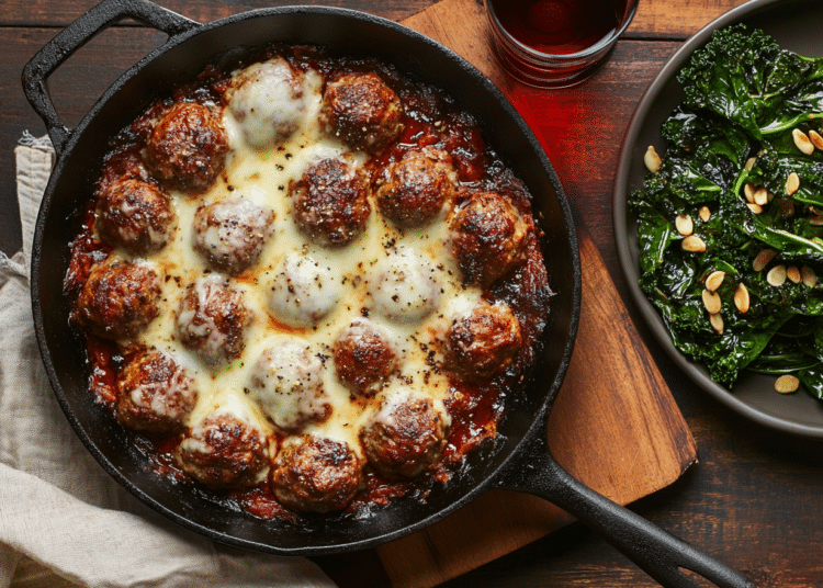 Delicious Meatball And Balsamic Beetroot Bake