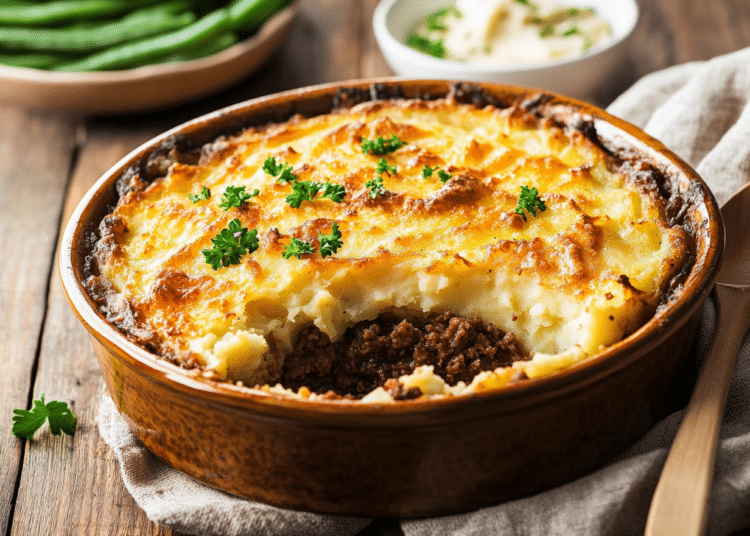 Easy Cottage Pie With Garlic Mashed Potatoes