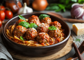 Delicious Italian Meatballs And Courgetti