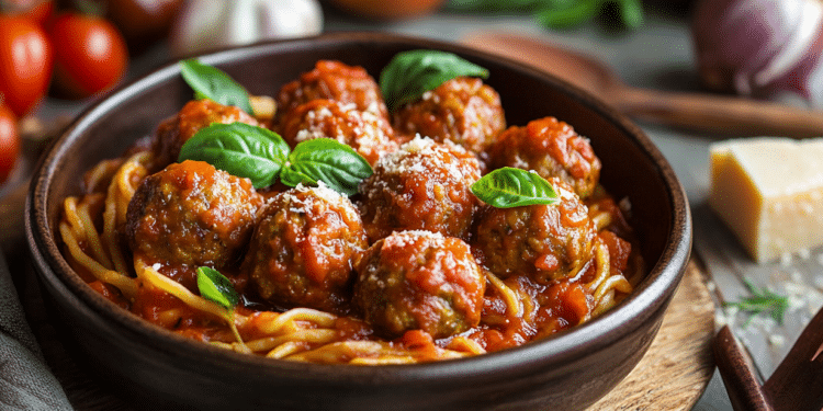 Delicious Italian Meatballs And Courgetti