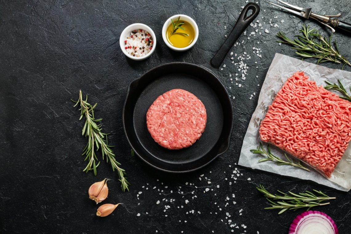 Raw Minced Meat Or Ground Meat