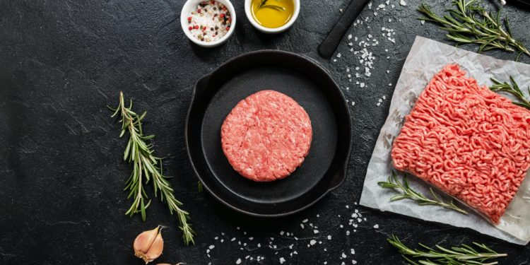 Raw Minced Meat Or Ground Meat