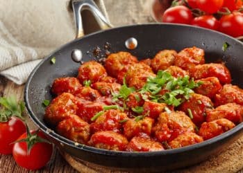 Ground Chicken Buffalo Sauce Meatballs