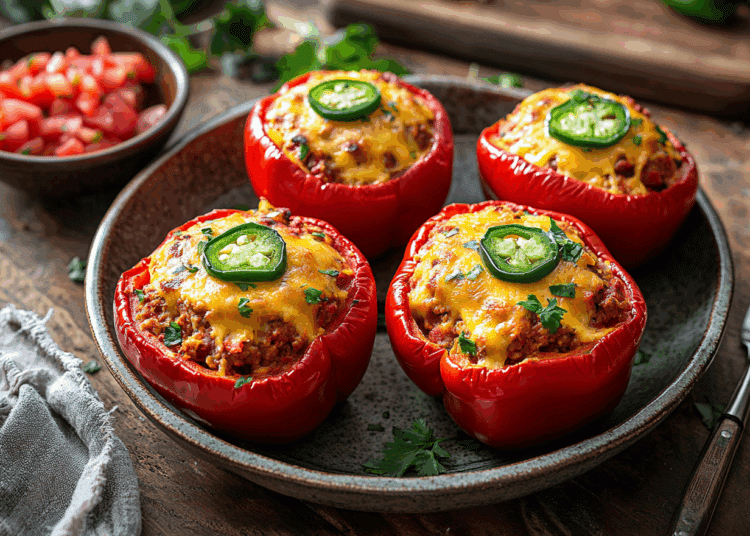 Ground Turkey Stuffed Peppers 1 Ground Turkey Stuffed Peppers