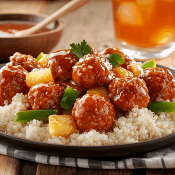 Sweet And Sour Chicken Quinoa Meatballs2