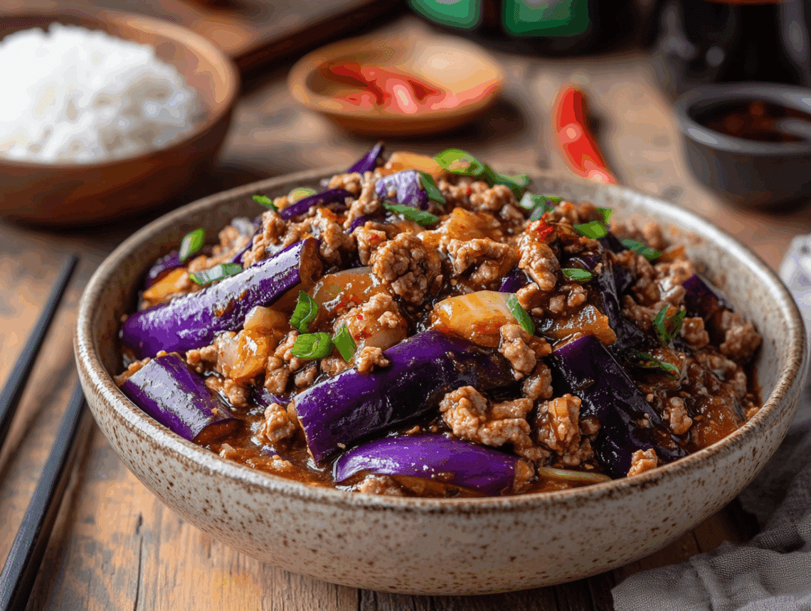 Spicy Eggplant With Pork Mince2