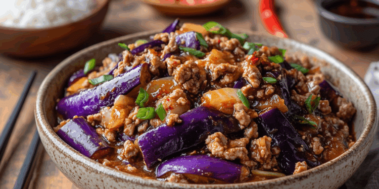 Spicy Eggplant With Pork Mince2