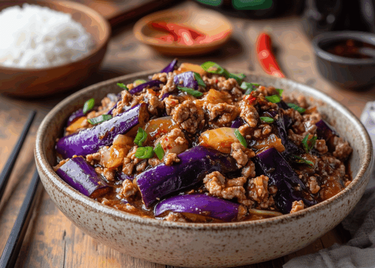 Spicy Eggplant With Pork Mince2