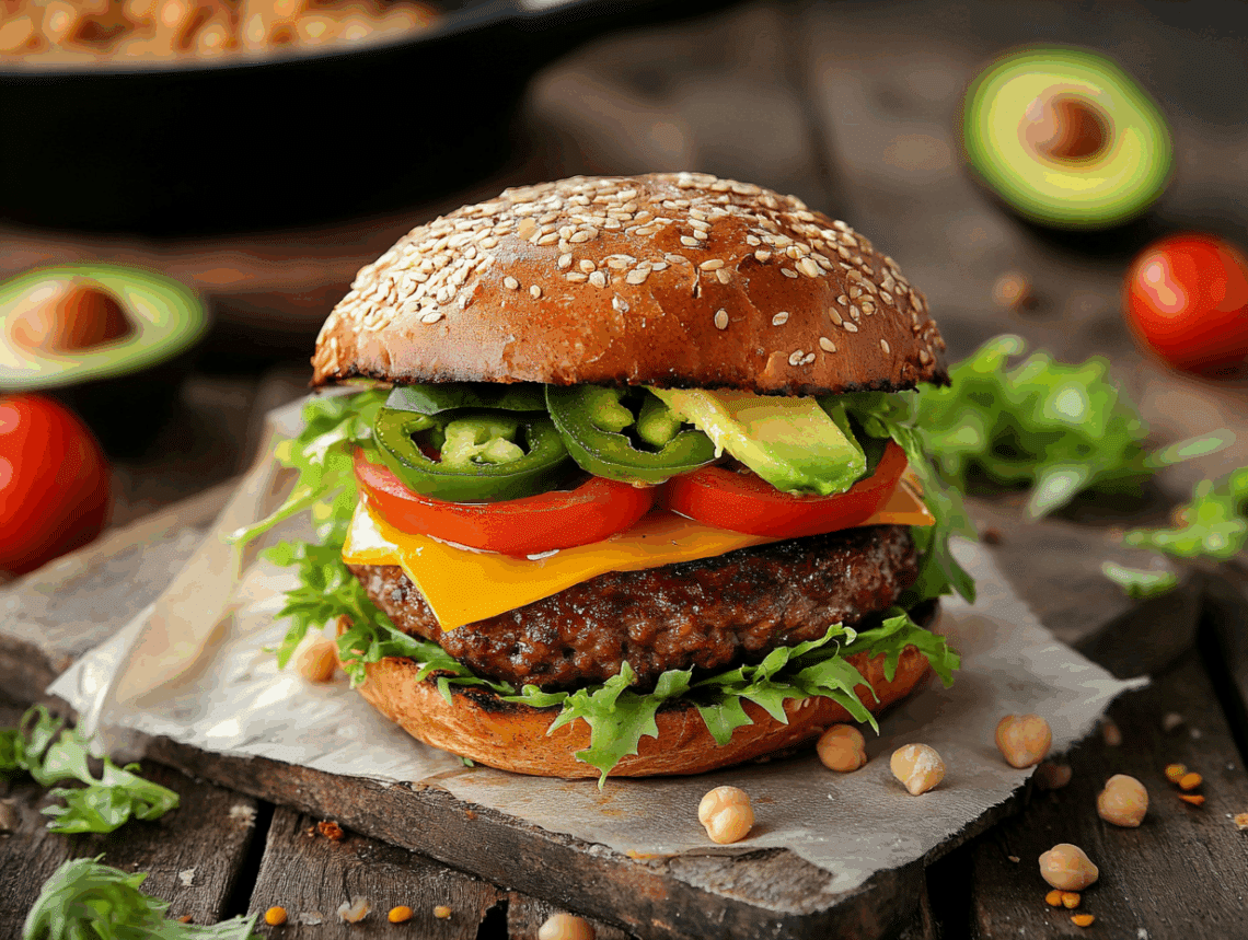 Juicy Beef And Chickpea Burgers 1 Juicy Beef And Chickpea Burgers