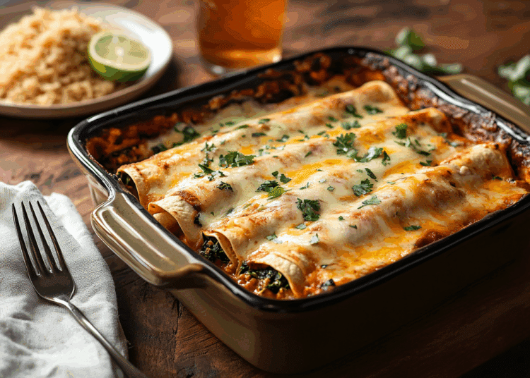 Ground Turkey Spinach Enchiladas 1 Ground Turkey Spinach Enchiladas