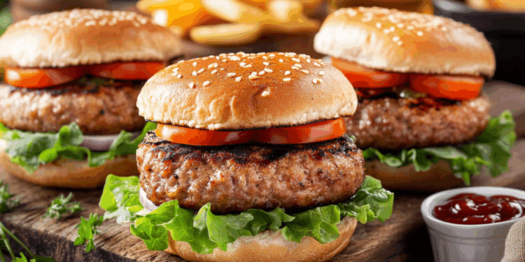Juicy Barbecue Pork Hamburgers