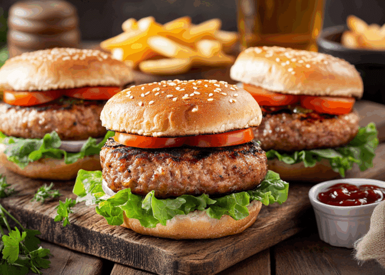 Juicy Barbecue Pork Hamburgers