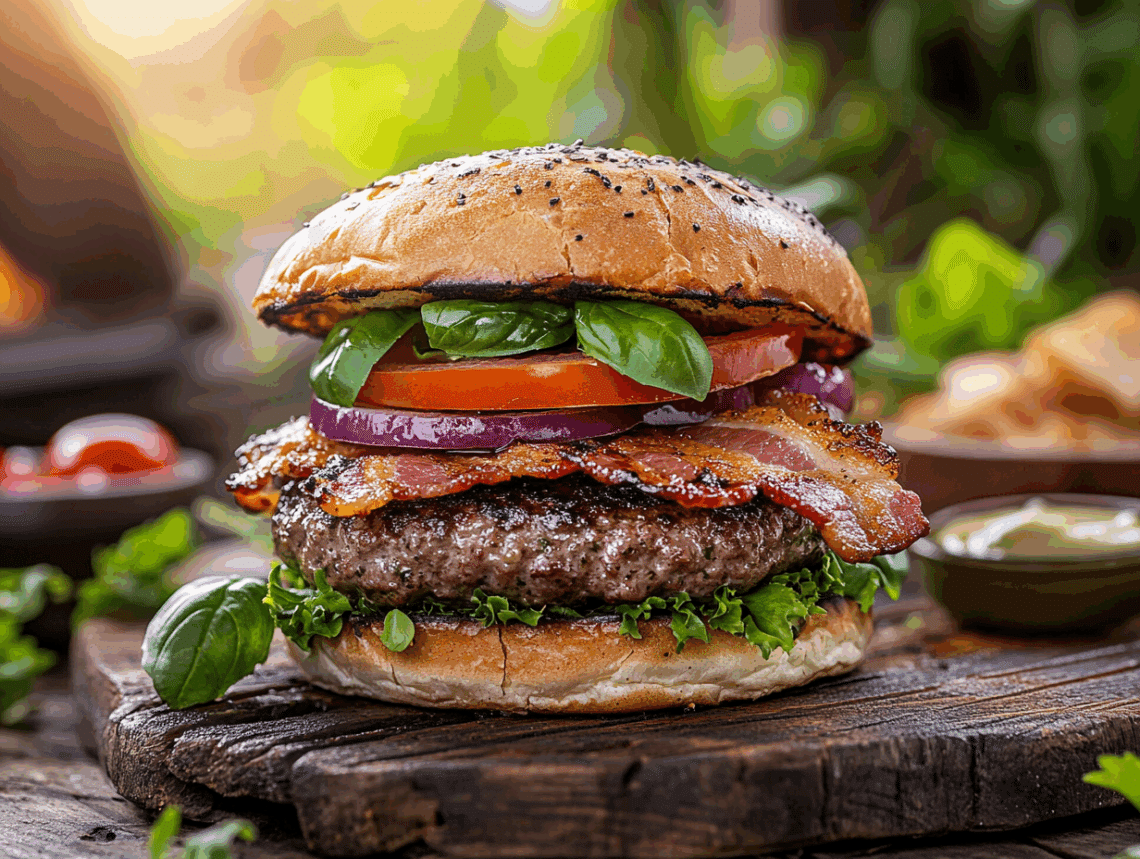 Bacon And Herb Burger