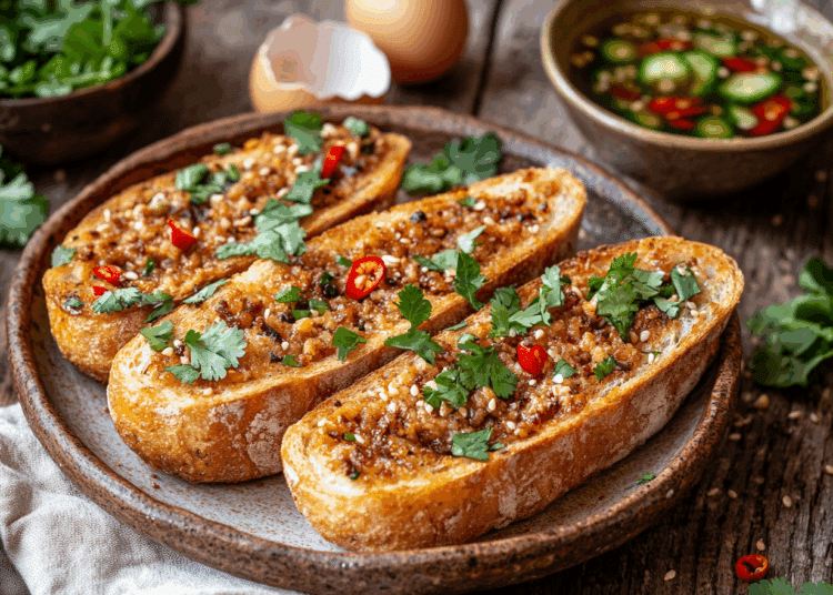 Savory Minced Pork Toast