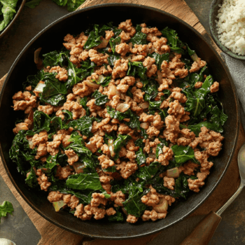Ground Turkey With Collard Greens