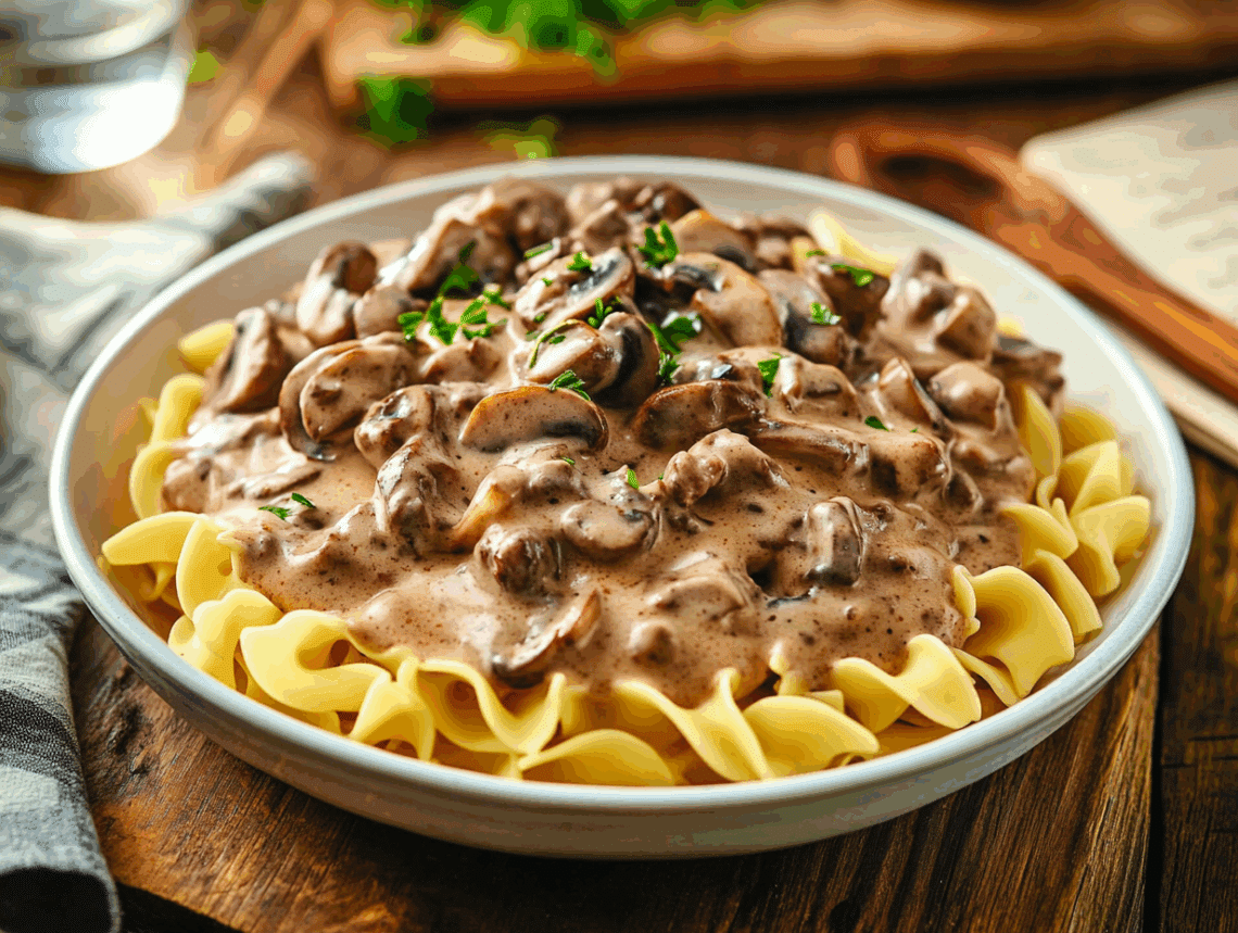Ground Beef Stroganoff