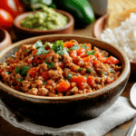Ground Pork With Diced Tomatoes