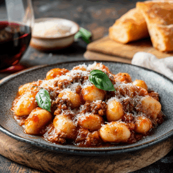 Beef Arrabiata With Gnocchi