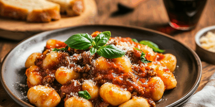 Beef Arrabiata With Gnocchi