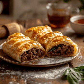 Filling Beef Puff Pastry Crumble