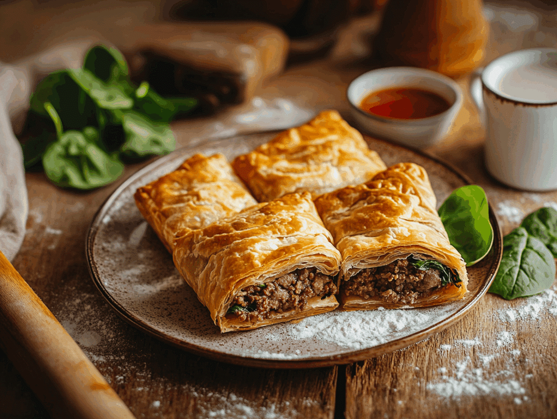 Filling Beef Puff Pastry Crumble