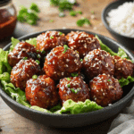 Asian-Inspired Sweet And Sour Gochujang Turkey Meatballs