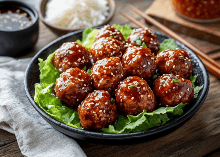 Asian-Inspired Sweet And Sour Gochujang Turkey Meatballs