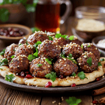 Savoury Moroccan Spiced Lamb Meatballs With Cinnamon And Cumin