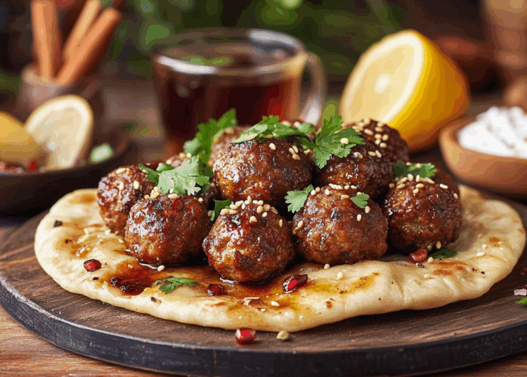Savoury Moroccan Spiced Lamb Meatballs With Cinnamon And Cumin