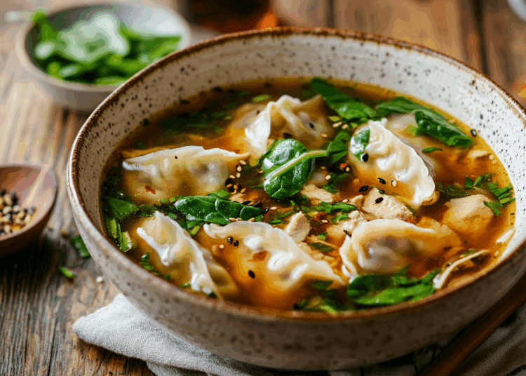 Filling Potsticker Soup
