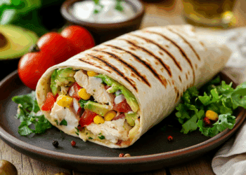 Healthy Chicken And Avocado Burrito