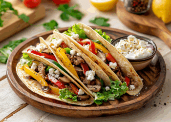 Yummy Greek Fajitas With Lemon Greek Soyo