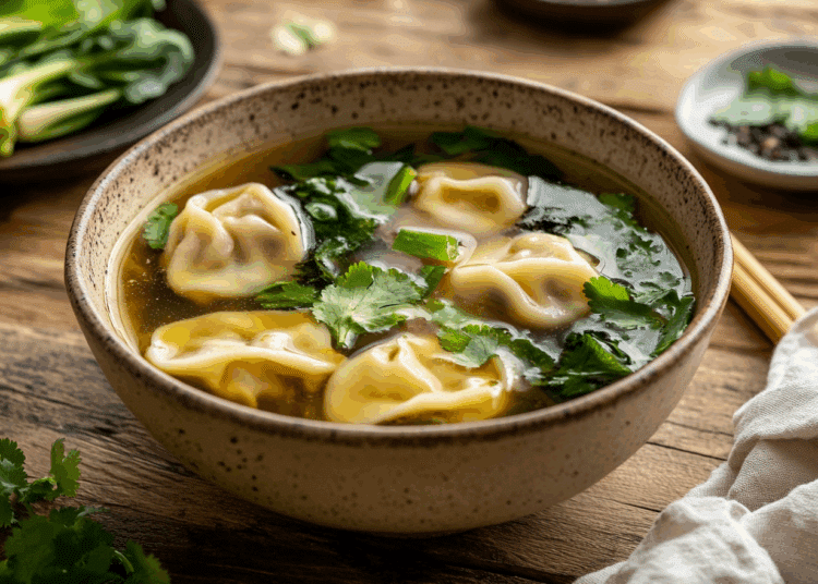 Easy Pork Wonton Soup 1 Easy Pork Wonton Soup
