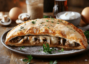 Delightful Mushroom And Lamb Calzone