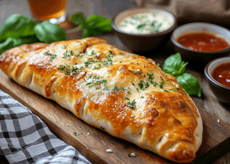 Filling Beef Crescent Calzone